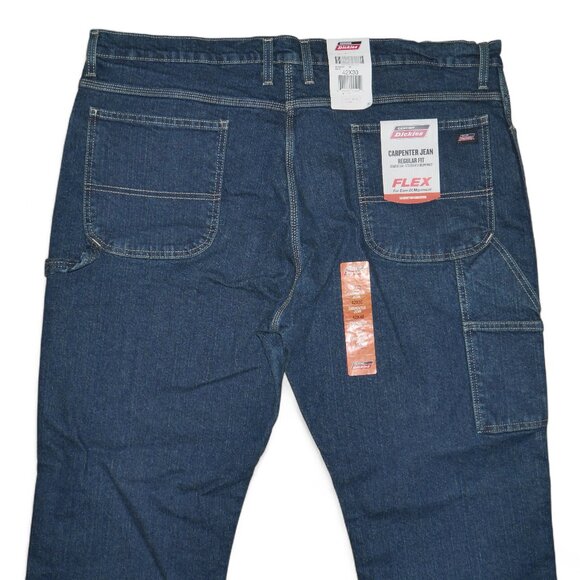 Dickies Men's Size 42x30 Carpenter Jeans Loose Fit Dark Wash Denim NWT - Picture 7 of 15
